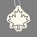 Paper Air Freshener - Maple Leaf Outline Tag W/ Tab